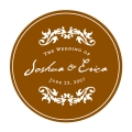 Erica and Josh Wedding Coaster